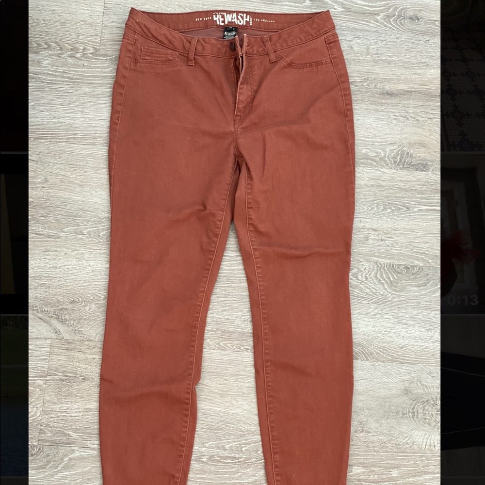 Burnt orange jeans
